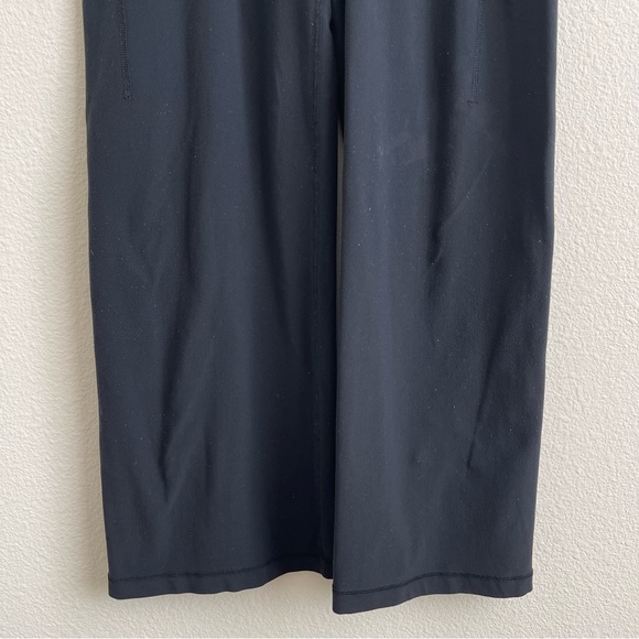 LULULEMON Black Groove Reversible Mid Rise Straight Wide Leg Yoga Pant Leggings - Picture 13 of 16